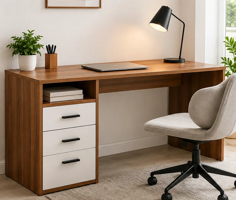 Modern Wooden Study Table with Drawer